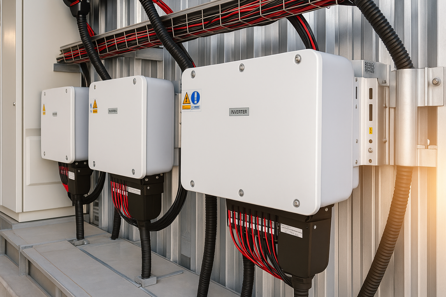 Industrial Inverters in Sunlit Room Industrial Inverters in Sunlit Room